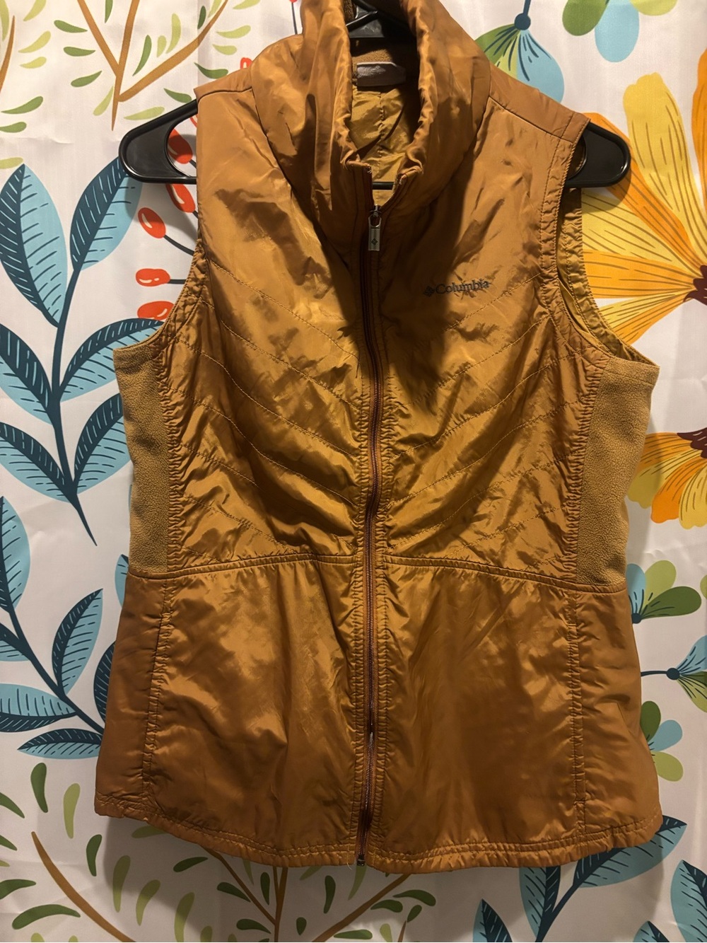 Columbia Mustard Yellow Quilted Vest
